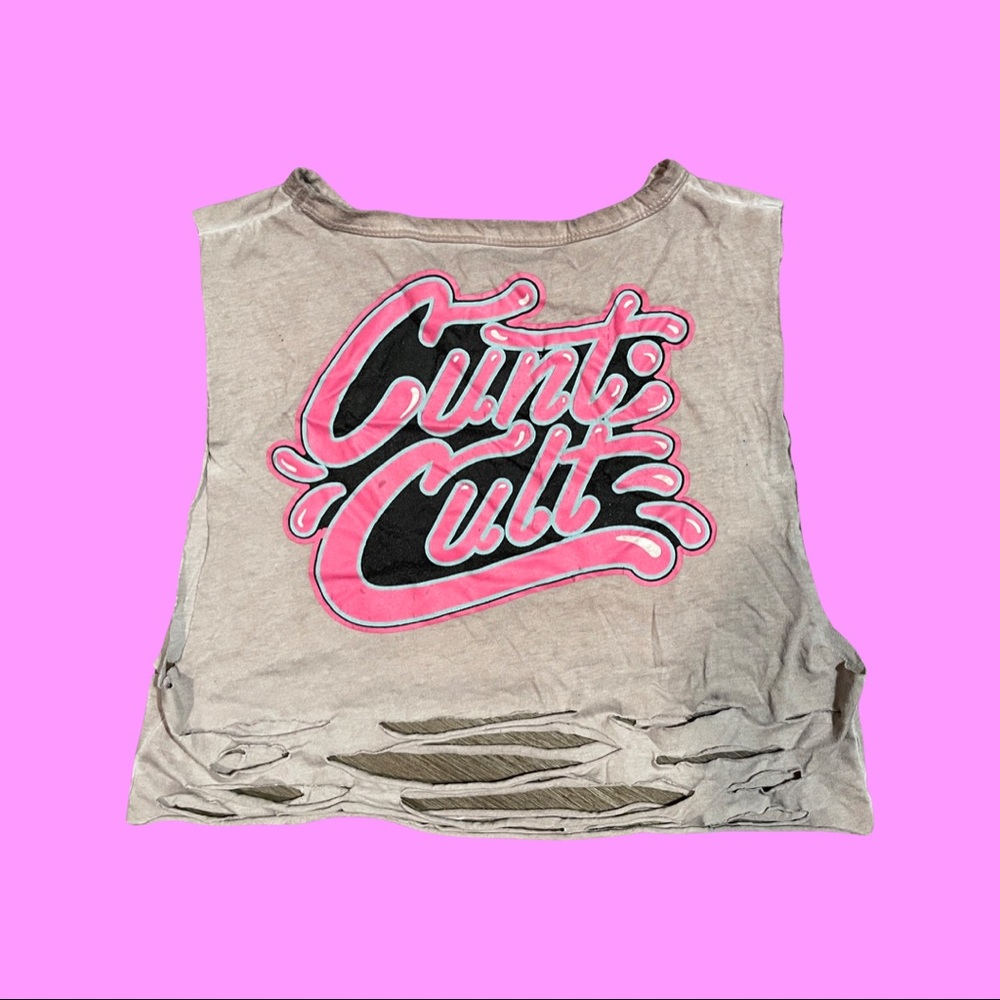 C u n t cult crop top